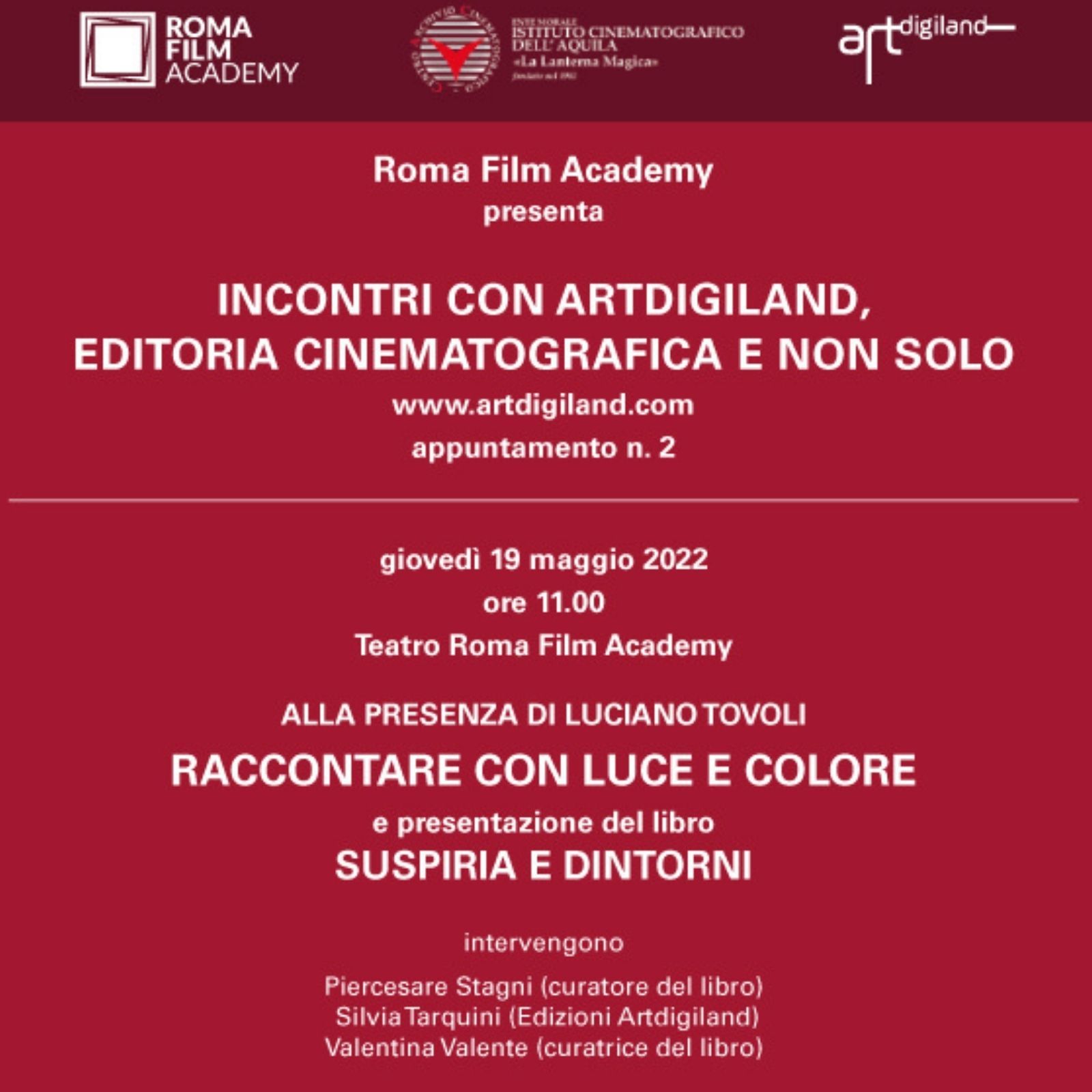 Luciano Tovoli Roma Film Academy -