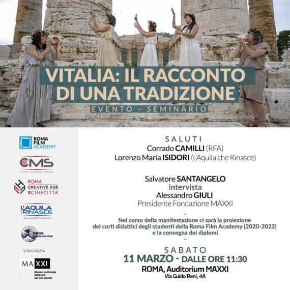 Vitalia: il racconto di una tradizione. Il seminario in programma l’11 marzo al Maxxi